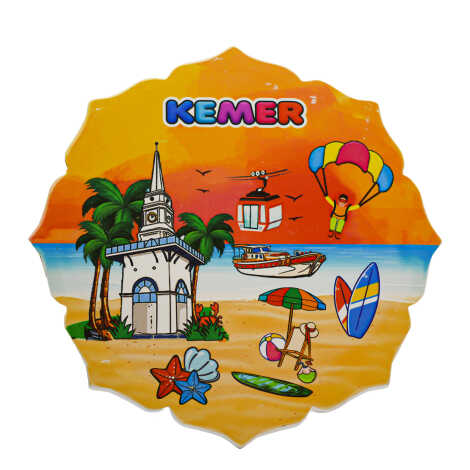 Kemer Themed UV Printed Star Shaped Traditional Trivet - 2
