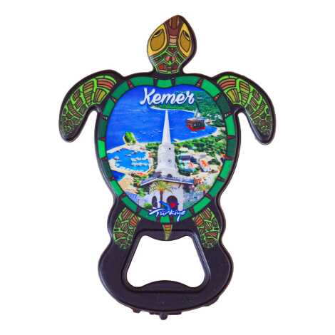 Kemer Themed UV Printed Turtle Bottle Opener - 1
