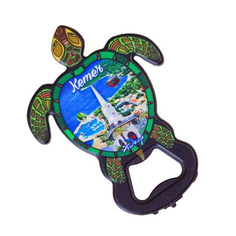 Kemer Themed UV Printed Turtle Bottle Opener - 6