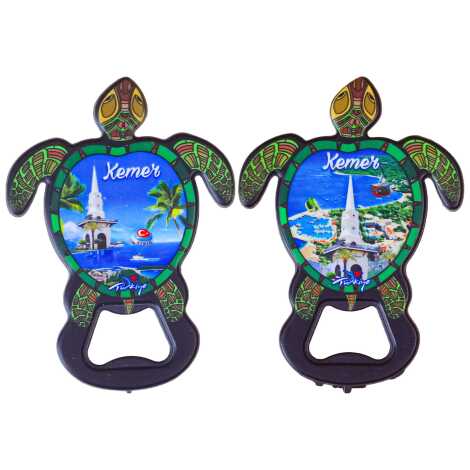 Kemer Themed UV Printed Turtle Bottle Opener - 2