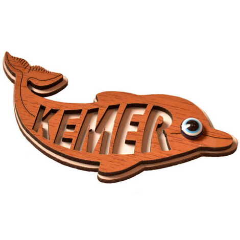 Kemer Themed Wooden Customised City Name Letter Souvenir Fridge Magnet - 13