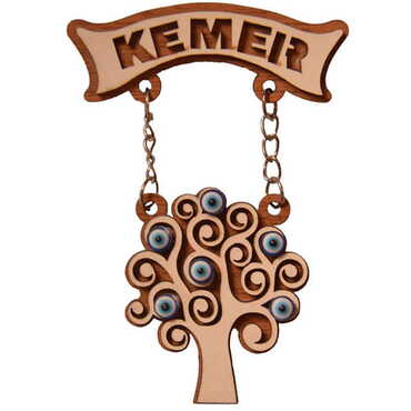 Myros - Kemer Themed Wooden Customised Souvenir Fridge Magnet