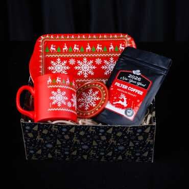 Red Christmas Serving Set