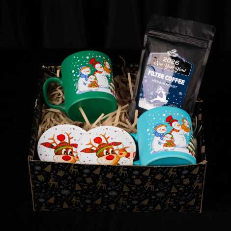 Kış Kahvesi: Kupa & Geyik Seti - 1