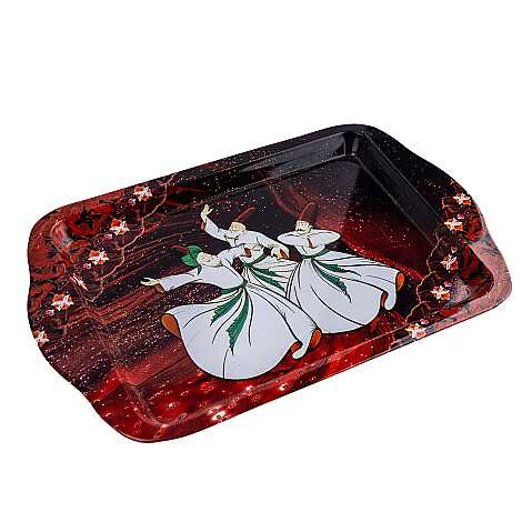 Konya Temalı Mini Metal Tepsi (25*16 Cm) Çift Yön Baskılı - 2