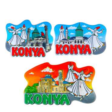 Konya Themed Myros Local Polyester Refrigerator Magnet - 21