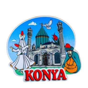 Konya Temalı Myros Yöresel Polyester Magnet