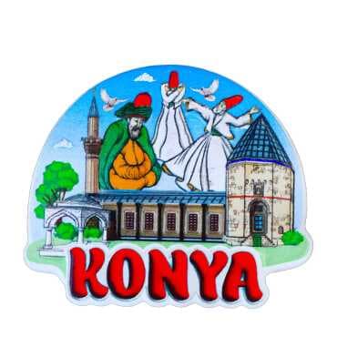 Konya Themed Myros Local Polyester Refrigerator Magnet - 7