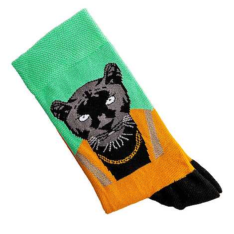 Köpek Temalı Desenli Soket Çorap - 5