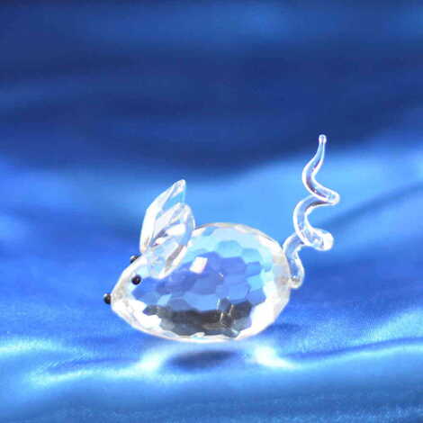 Crystal Mouse Figurine No. 1 - 1