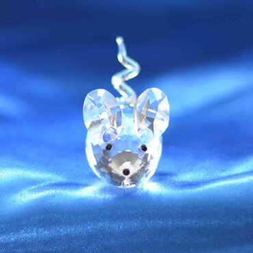 Crystal Mouse Figurine No. 1 - 3