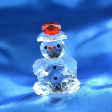 Crystal Snowman Figurine No. 2