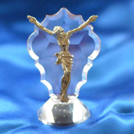 Kristal Metal Haç Biblo