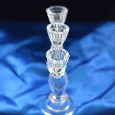 Crystal Triple Candle Holder - Standart - 3