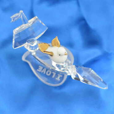 Toptan Kri̇stal Yelkenli̇ Kuş - 2