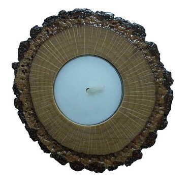 Wooden Candle Holder 5Cm - Standart - 2