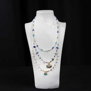 Sand Bead Necklace - Standart - 3