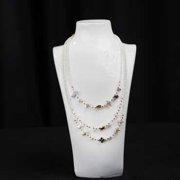 Sand Bead Necklace - Standart - 4