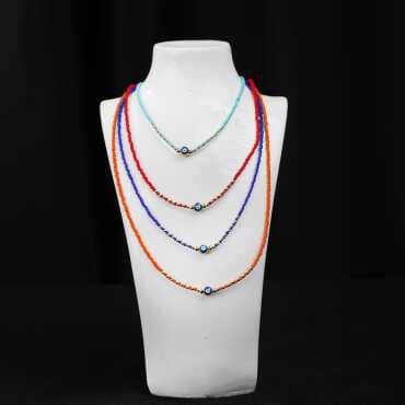 Sand Bead Necklace - Standart - 5