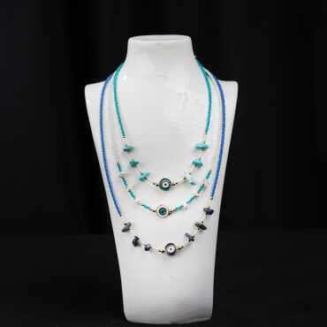 Sand Bead Necklace - Standart - 6