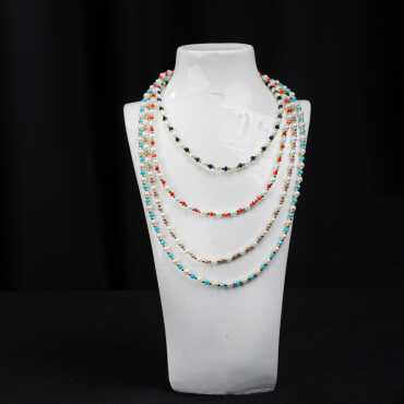 Sand Bead Necklace - Standart - 7