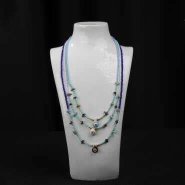 Sand Bead Necklace - Standart - 11