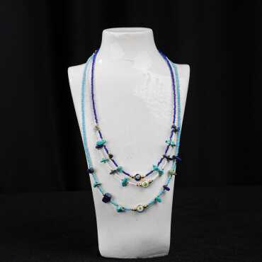 Sand Bead Necklace - Standart - 13