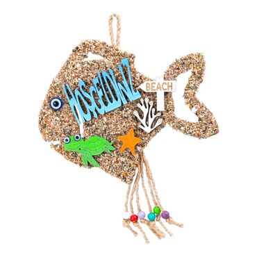 Toptan Kumlu Oğlum - Kizim - Welcome - Hoşgeldi̇ni̇z Balik 23*19 Cm - Myros