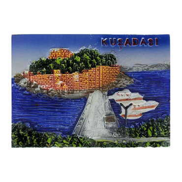 Kusadasi Polyester Rectangular Magnet - Myros