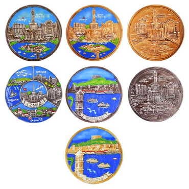 Toptan Kuşadası Temalı 20 Cm Yöresel Tabak  - 2