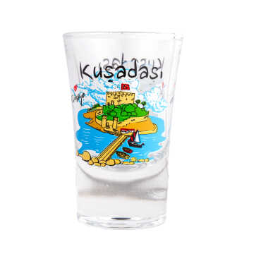 Toptan Kuşadası Temalı Baskılı Shot Bardak 45x70 mm - Myros