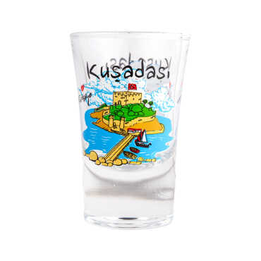 Toptan Kuşadası Temalı Baskılı Shot Bardak 45x70 mm - 5