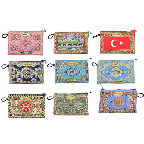 Toptan Kuşadası Temalı Dokuma Cüzdan 100x155 mm - 2