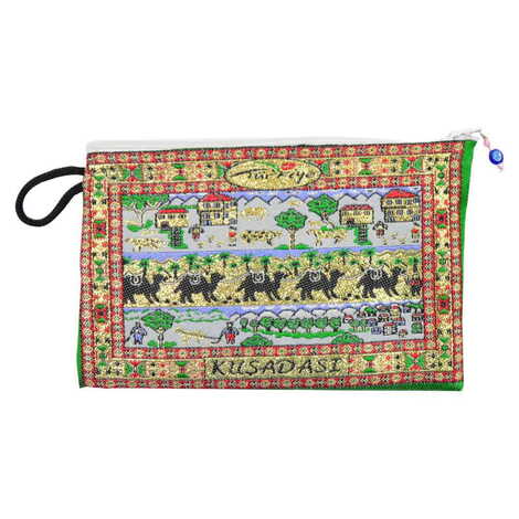 Toptan Kuşadası Temalı Dokuma Cüzdan 100x155 mm - 9