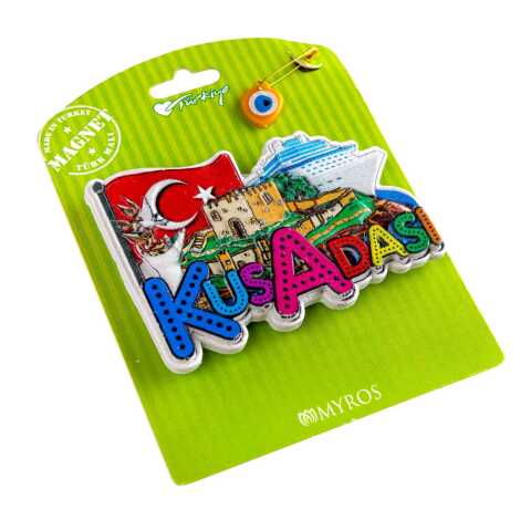 Kuşadası Temalı Kartonetli Uv Polyester Magnet - 6