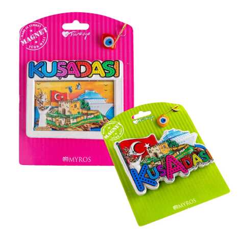 Kuşadası Temalı Kartonetli Uv Polyester Magnet - 2