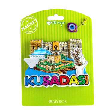 Kuşadası Temalı Kartonetli Uv Polyester Magnet - 3