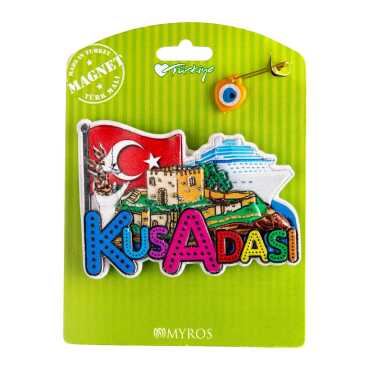 Kuşadası Temalı Kartonetli Uv Polyester Magnet - 4