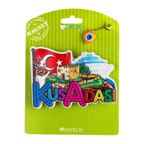 Kuşadası Temalı Kartonetli Uv Polyester Magnet - 4