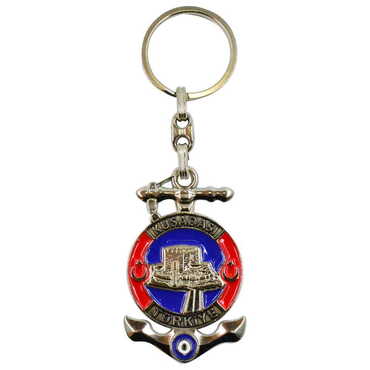 Toptan Kuşadası Temalı Metal Kabartma Anahtarlık - 6