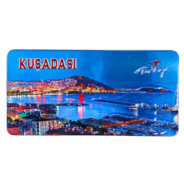 Kuşadası Themed Metallic Refrigerator Magnet 50x100 mm - 6