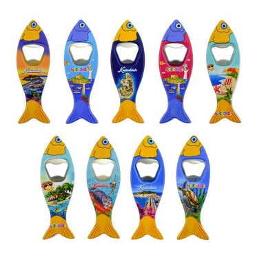Toptan Kuşadası Temalı Myros Balık Açacak Magnet 42x130 mm - 3
