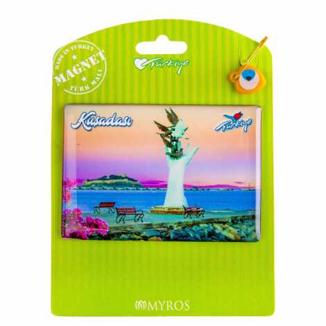 Kuşadası Temalı Myros Kartonetli Magnet - 3