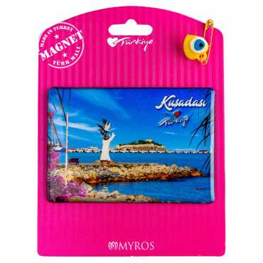 Kuşadası Temalı Myros Kartonetli Magnet - 4
