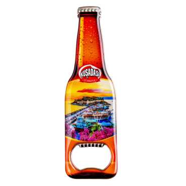 Kuşadası Temalı Myros Metal Bira Şişesi Açacak Magnet 130x39 mm - 4