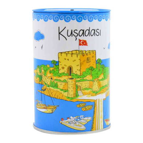 Toptan Kuşadası Temalı Myros Metal Kumbara 83x83x125 mm - 1