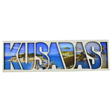 Kusadasi Themed Wooden Customised City Name Letter Souvenir Fridge Magnet - 5