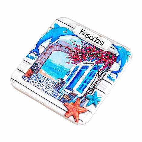 Kuşadası Temalı Myros Yöresel Polyester Magnet - 31