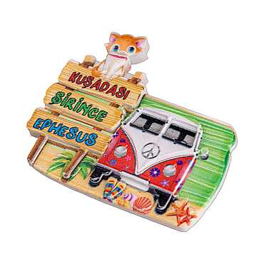 Kuşadası Temalı Myros Yöresel Polyester Magnet - 32