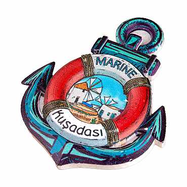 Kuşadası Temalı Myros Yöresel Polyester Magnet - 40